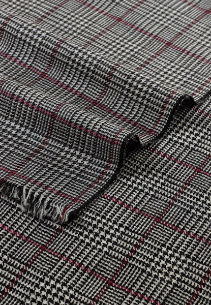 Fine Check 35x180 - black