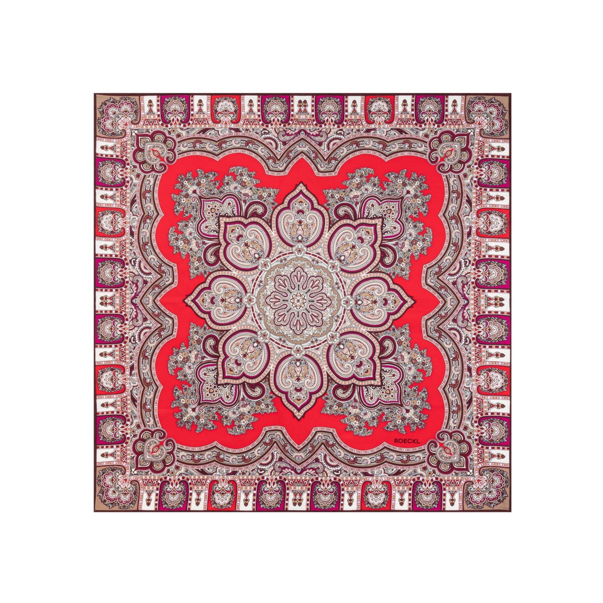 Timeless Paisley 70x70  - multi red