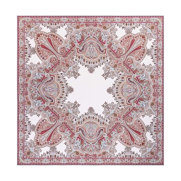 Paisley Reflection 90x90 - multi taupe