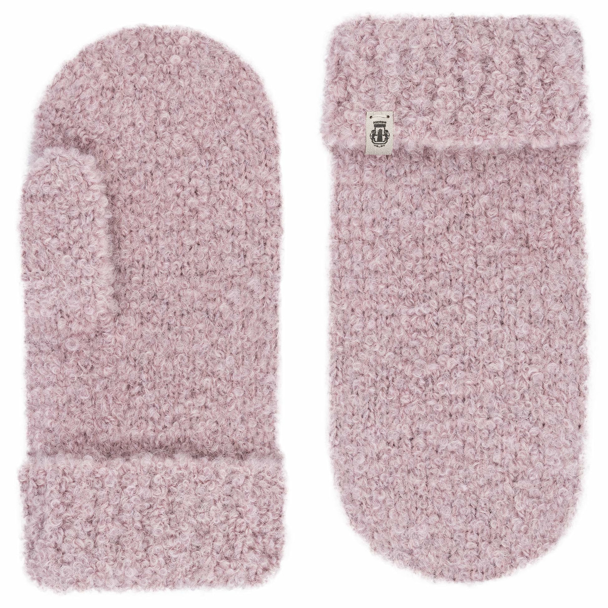 Classic Bouclé Fäustlinge - blush