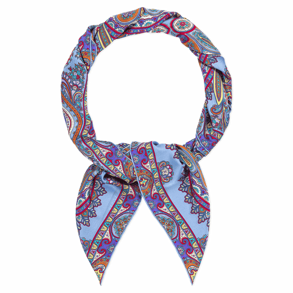 Aesthetic Paisley 140x140  - multi blue