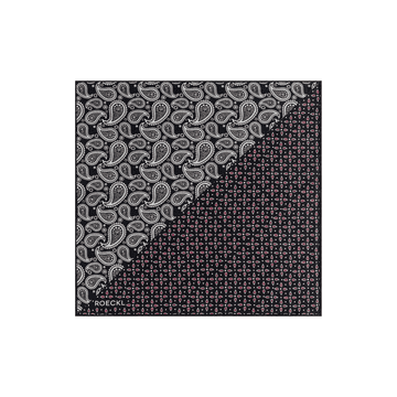 Gentleman´s Poket Square 30x30  - multi black