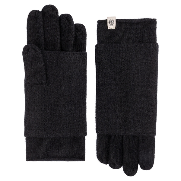 Pure Cashmere Stulpenhandschuhe  - black