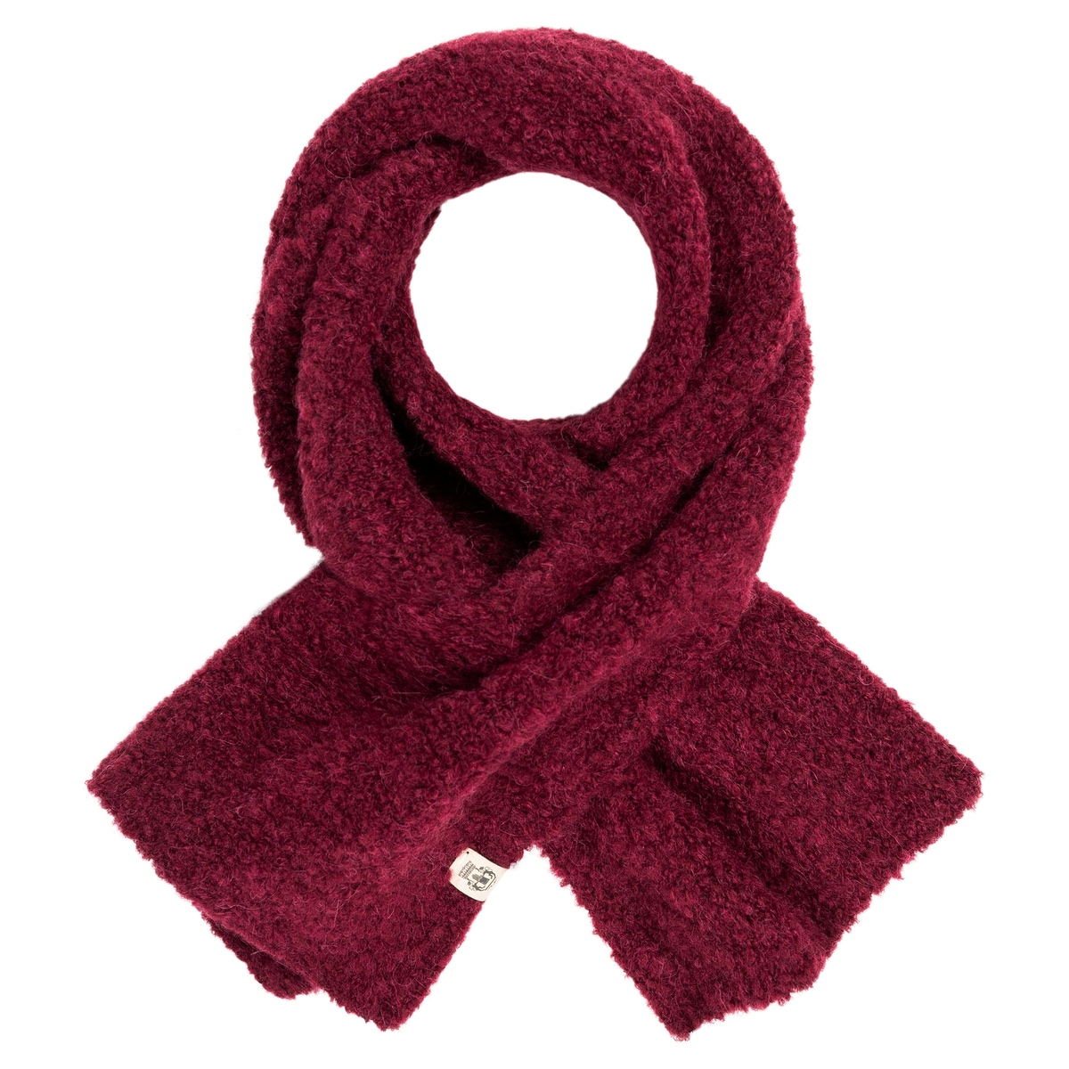 Snowflake Boucle Schal 28x90 - wine