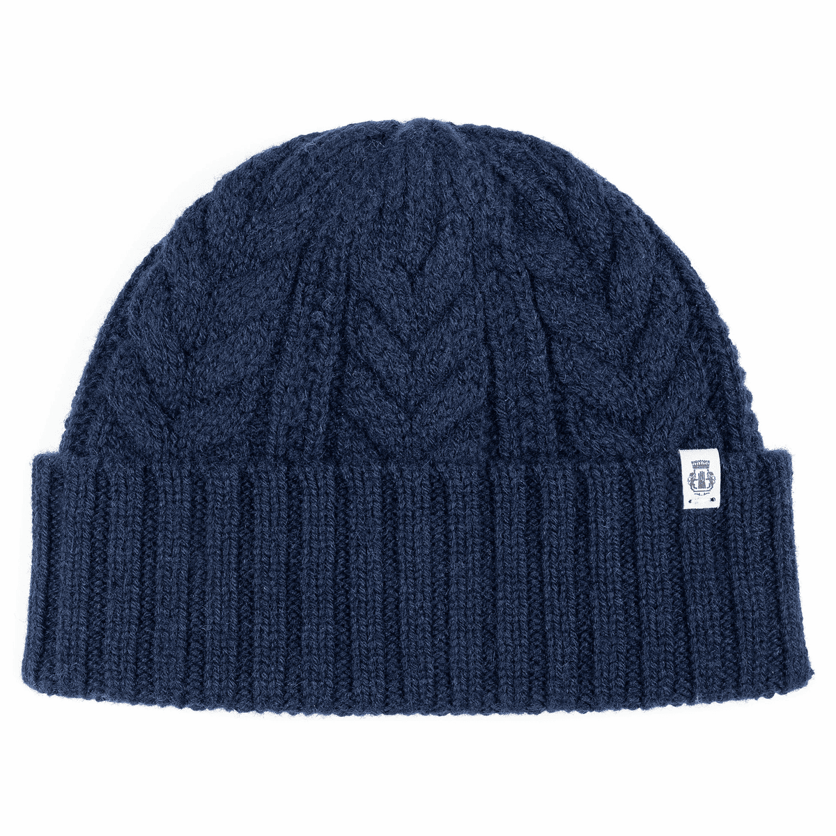 Cashmere Twist Mütze  - navy