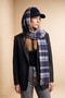 Scottish Tartan Women 30x180  - multi blue