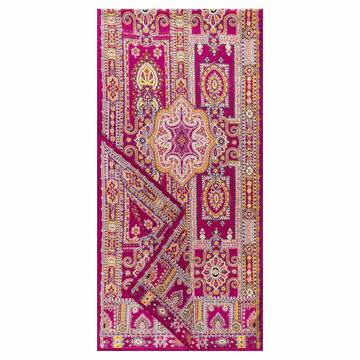 Paisley Arcade 45x180  - pink/lemon