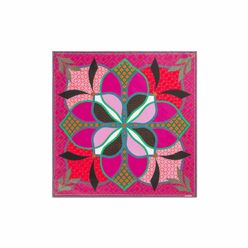 Flower Mandala 53x53 - multi berry
