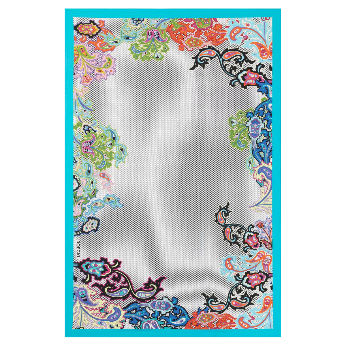 Paisley Illusion 100x160  - white multi