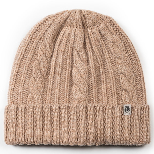 Cabled Charm Mütze - cashmere