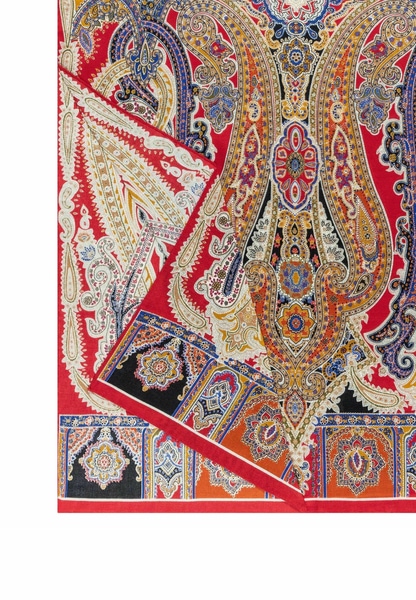 Harfen Paisley 70x170 - multi red