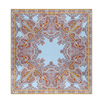 Paisley Reflection 90x90  - multi ciel