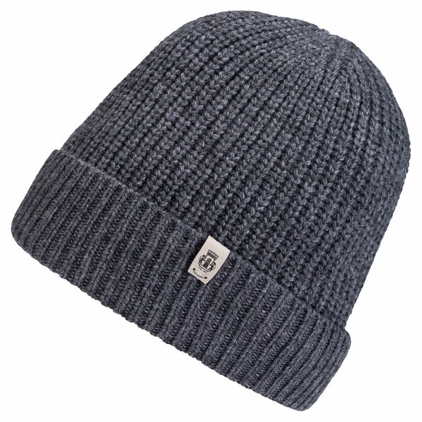 Klassische Strickmütze  - anthracite