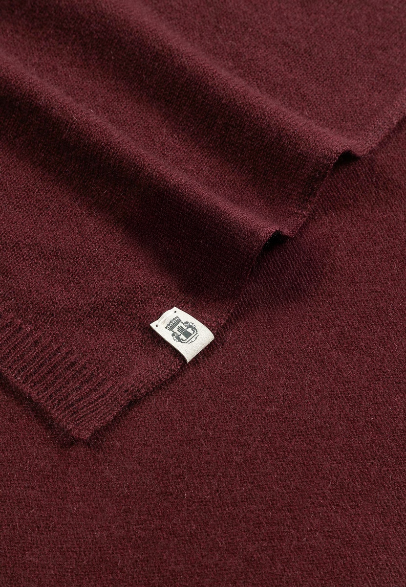 Pure Cashmere Plaid 60x190  - mulberry