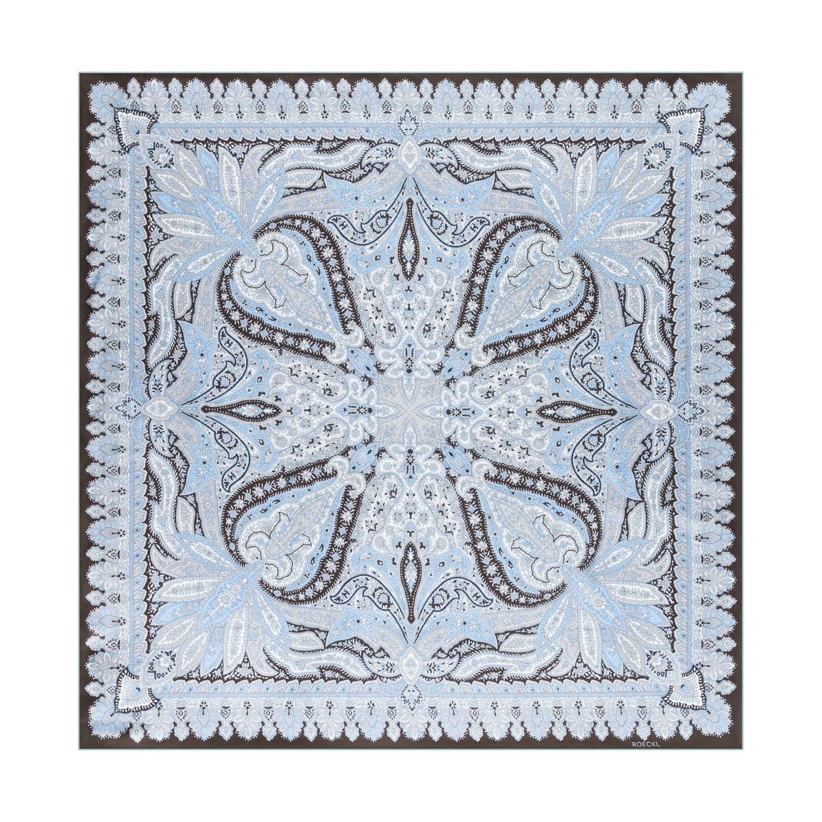 Flourishing Paisley 90x90 - multi natural
