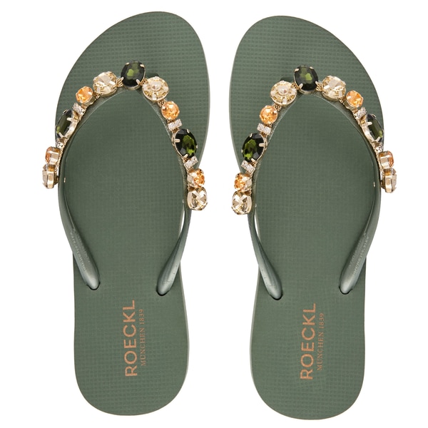 Shiny Summer Zehensandalen - seagrass