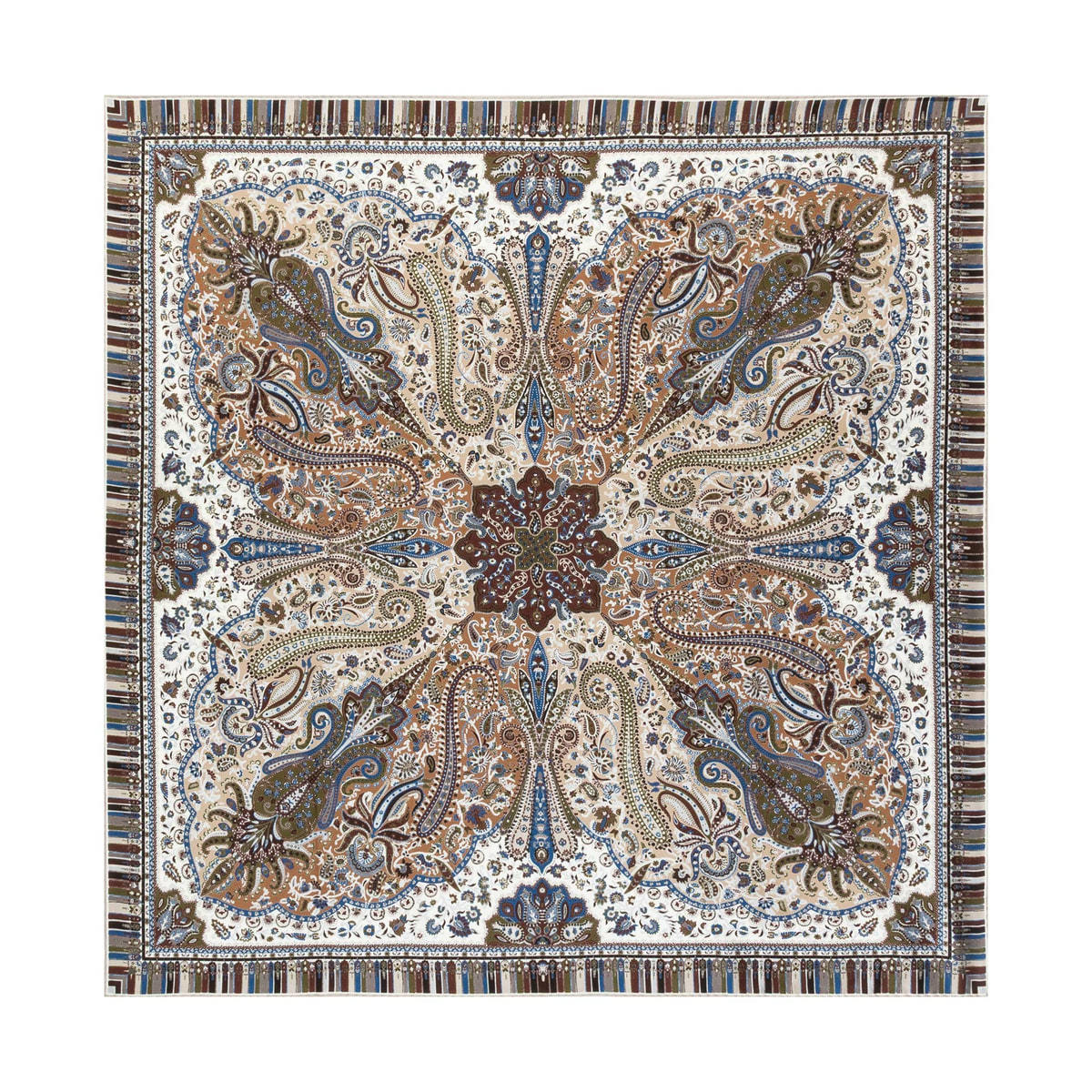 Paisley Mirage 90x90 - multi beige