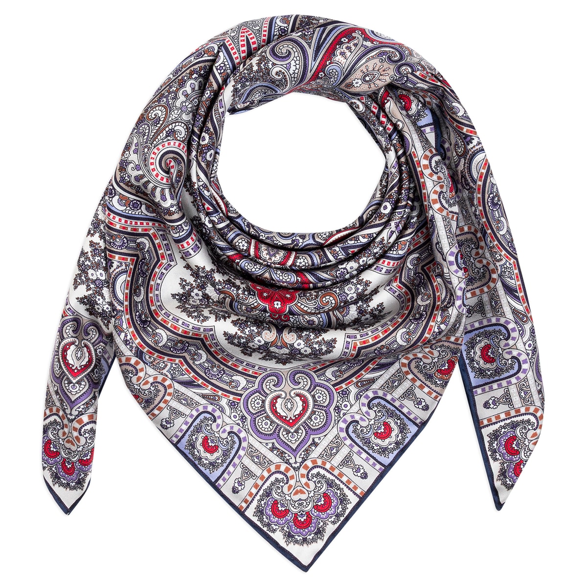 Paisley Star 90x90 - multi dove