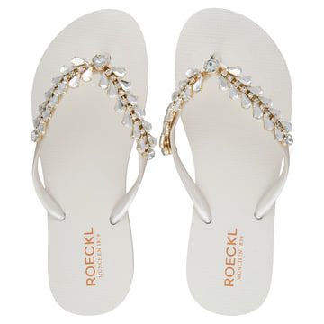 Brillant Summer Zehensandalen - white