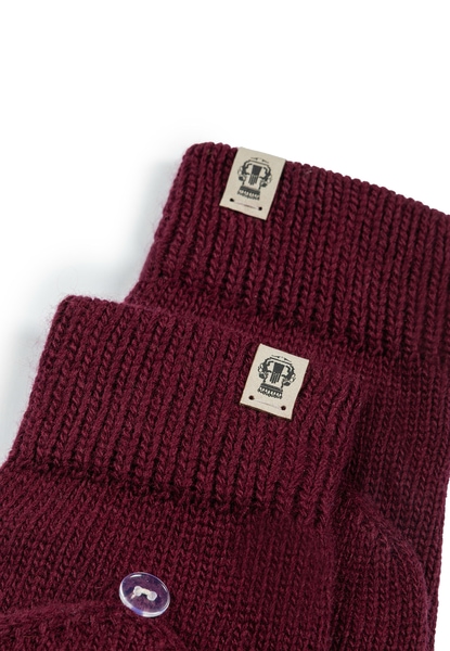 Essentials Kapuzenhandschuhe Basic - wine