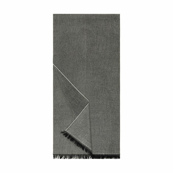 Woolen Twill 40x170 - salt and pepper