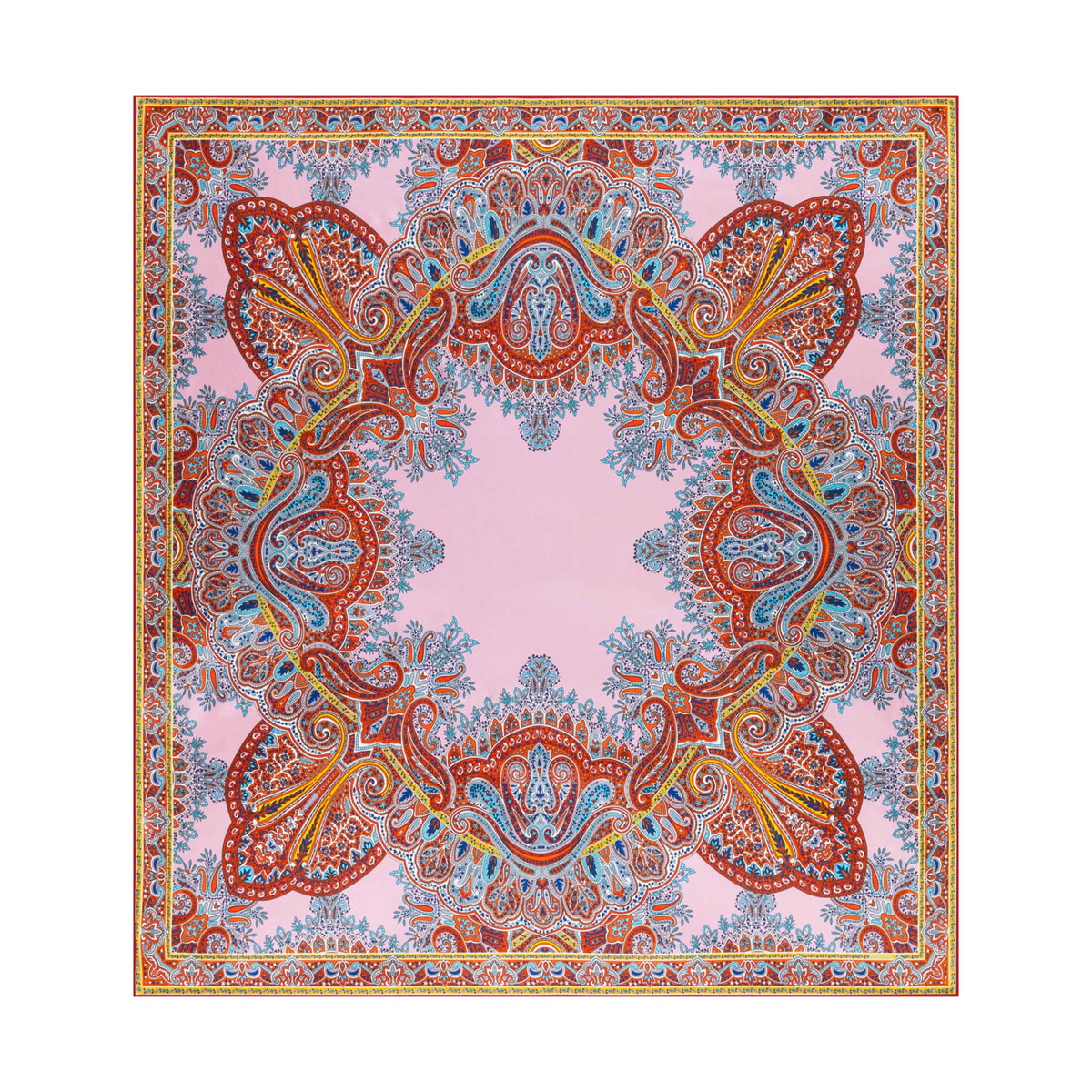 Paisley Reflection 90x90 - multi blossom