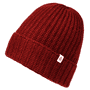 Pure Cashmere Umschlagmuetze - red
