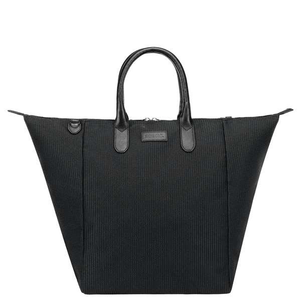 Bottle Shopping Bag L  - black/silver