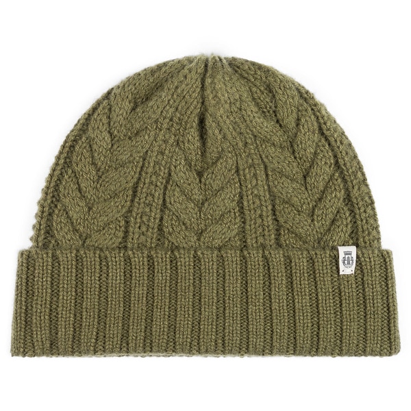 Cashmere Twist Mütze  - forest