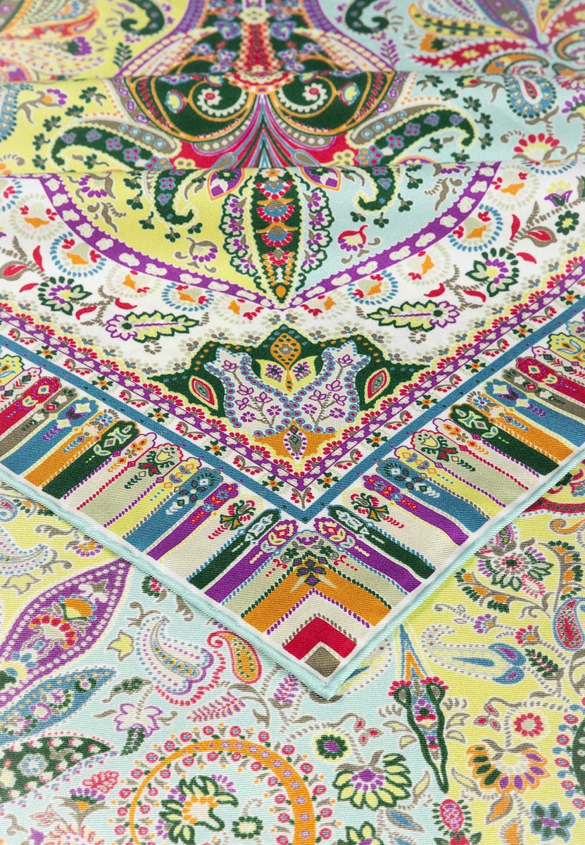 Paisley Mirage 90x90 - multi mint