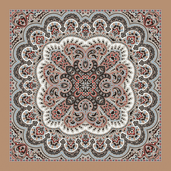 Young Paisley 53x53 - multi beige