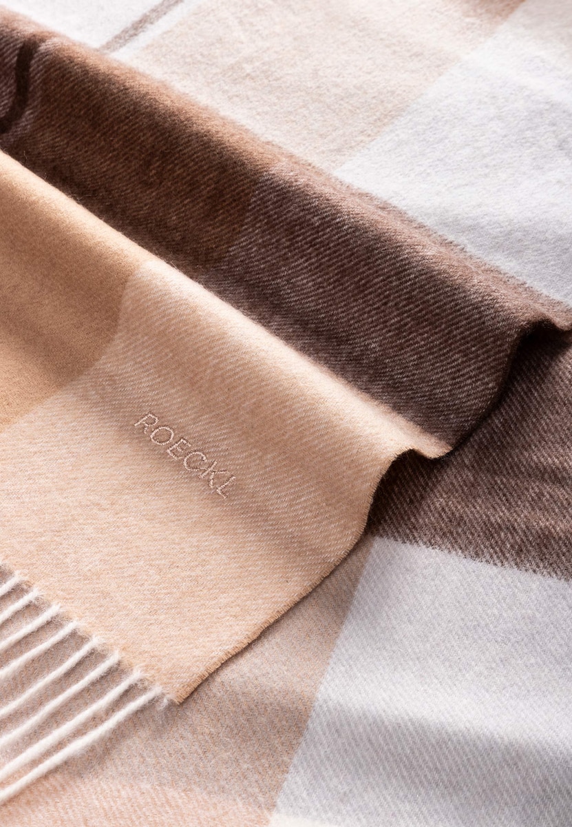 Block Check 40x180 - multi beige