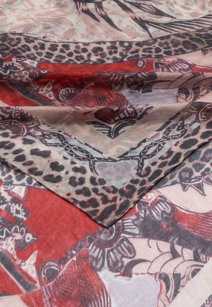 Wild Elephant 140x140  - multi mulberry