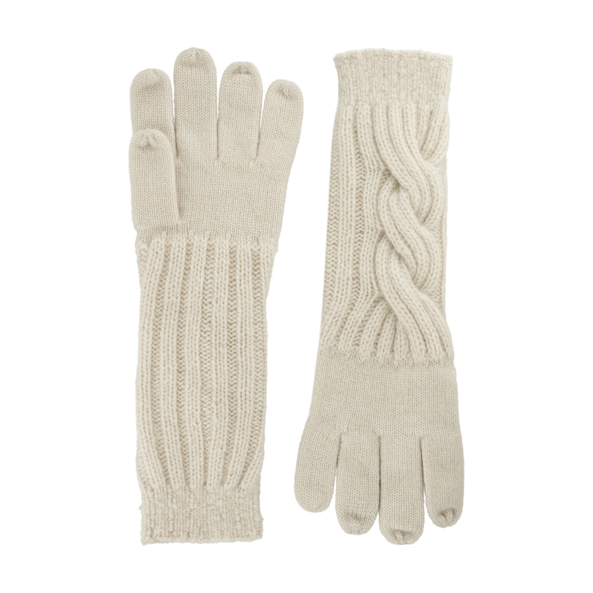 Braided Rip Handschuh - creme