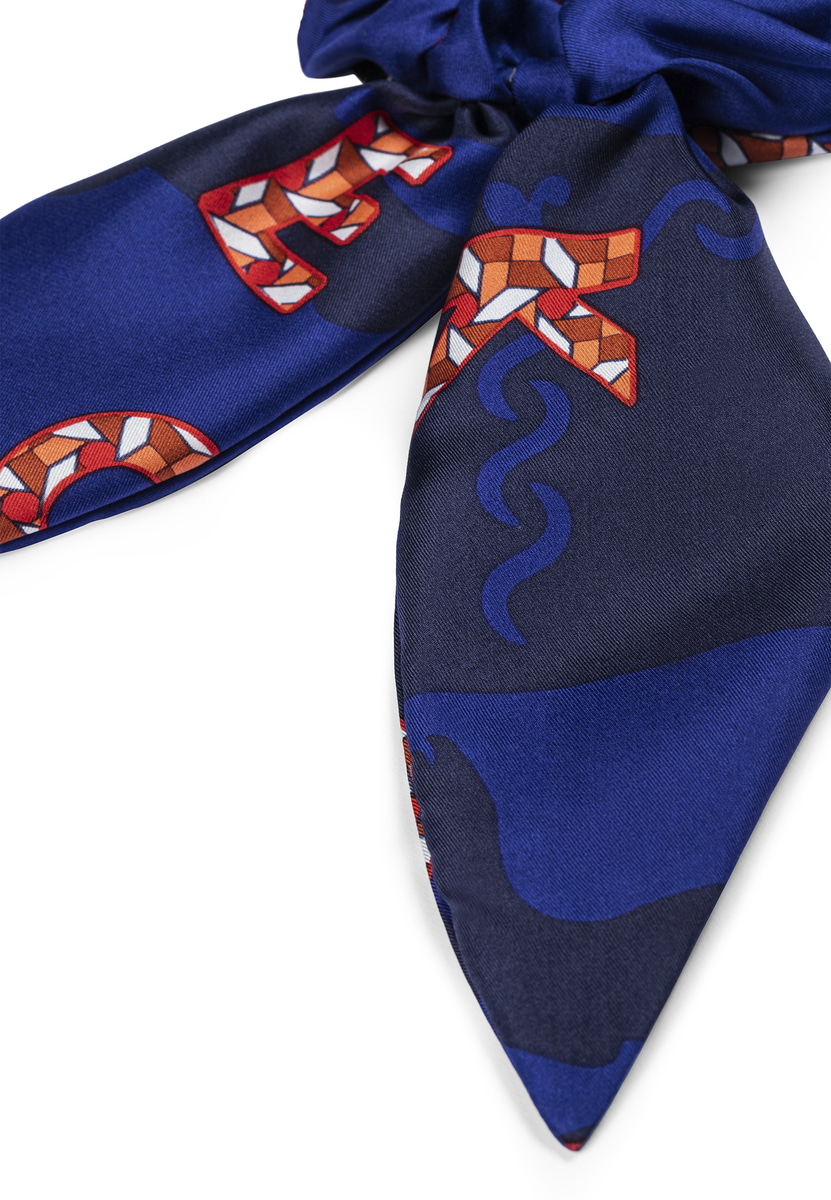 Scrunchie Heraldic large - navy