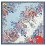 Flower Fusion 130 x 130 - multi navy
