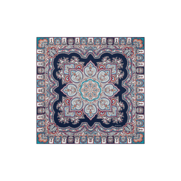 Timeless Paisley 70x70  - multi navy