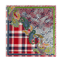 Patchwork Leo 100x100  - multi red