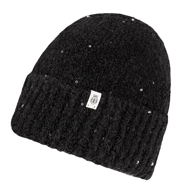 Winter Sparkle Mütze  - black