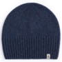 Merino Tweed Mütze  - navy