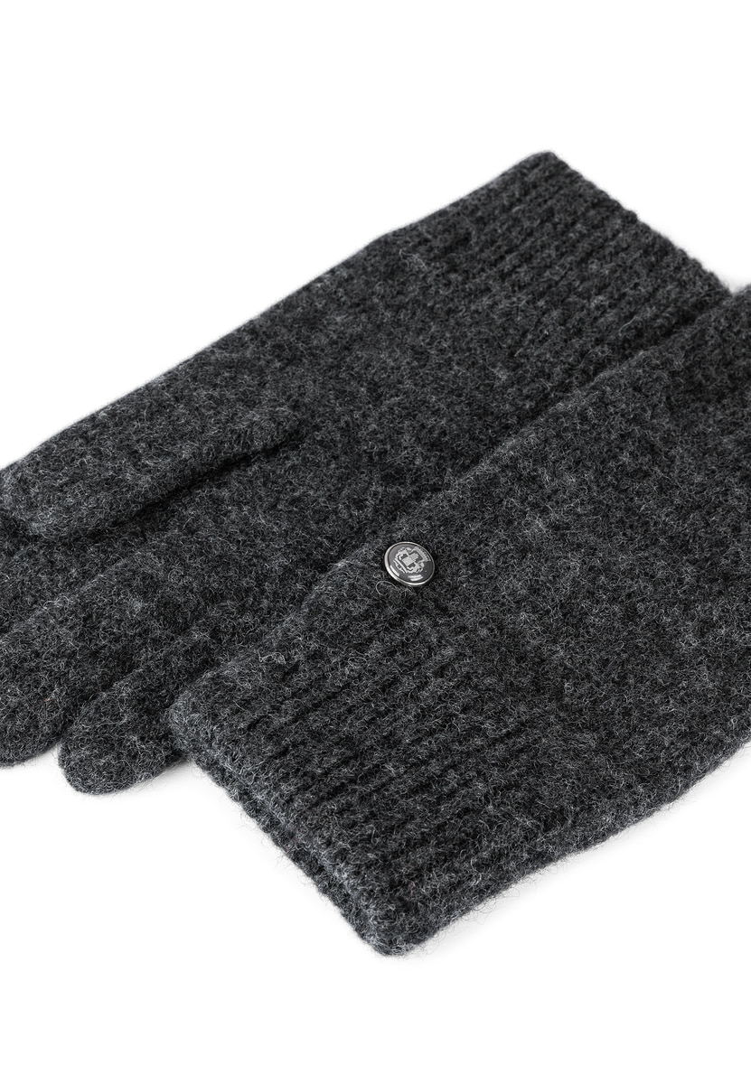 Walkhandschuh mit Kaschmir - anthracite