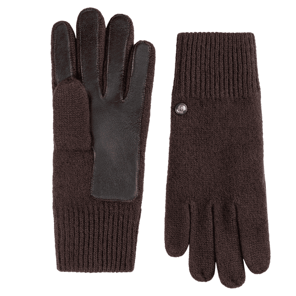 Walkhandschuhe Lederinnenhand - mocca