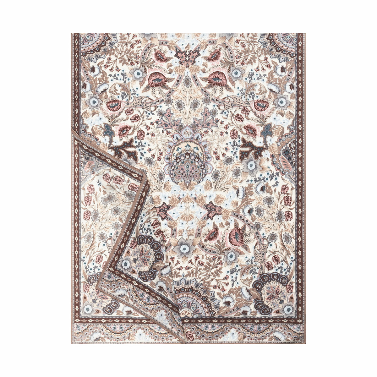 Flower Paisley 70x180 - multi cashmere