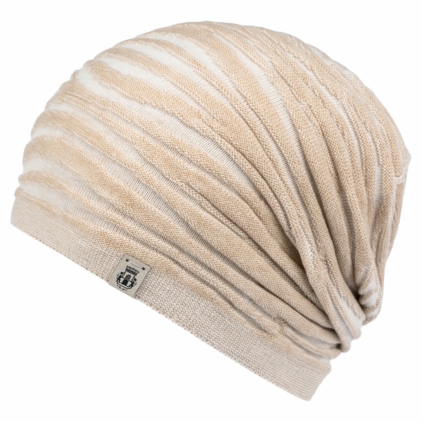 Animal Stripes Muetze - white/beige