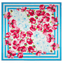 Poppy Rush 130x130  - turquoise/pink
