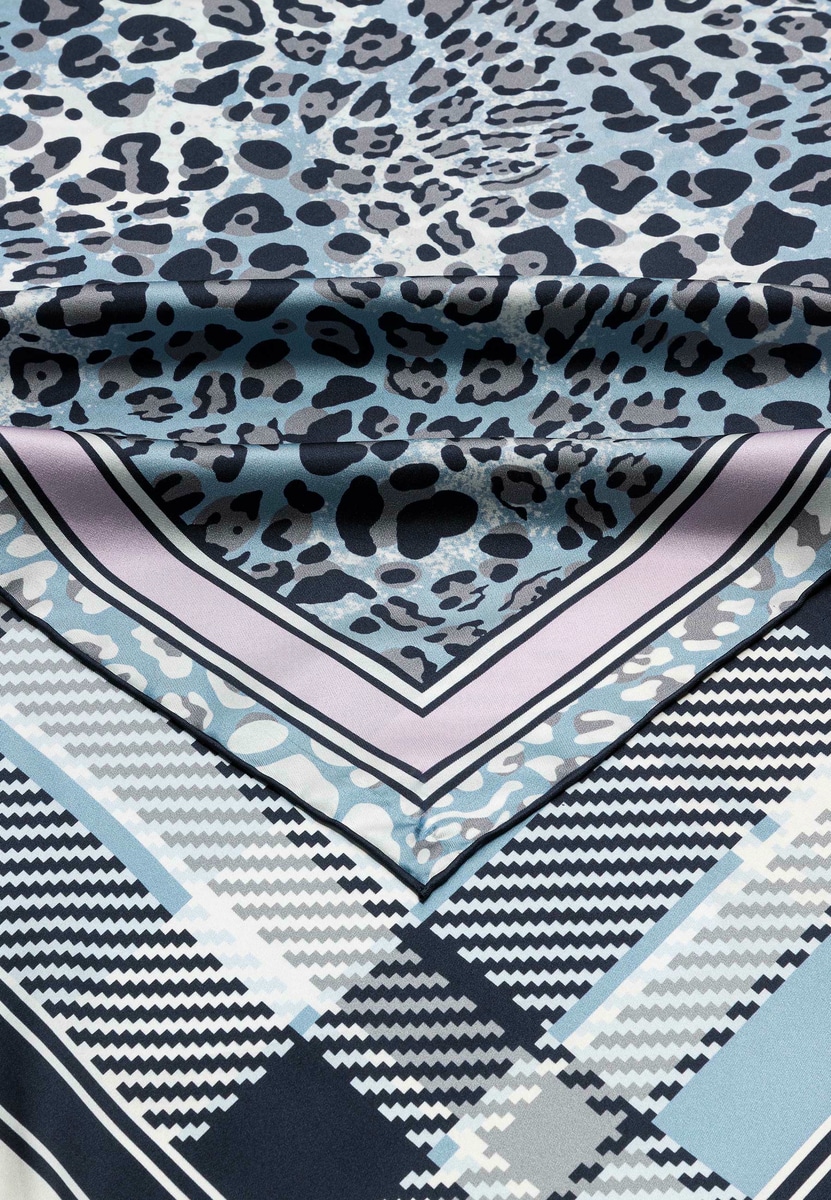 Patchwork Leo 100x100  - black/silver