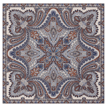 Aesthetic Paisley 140x140 - multi natural