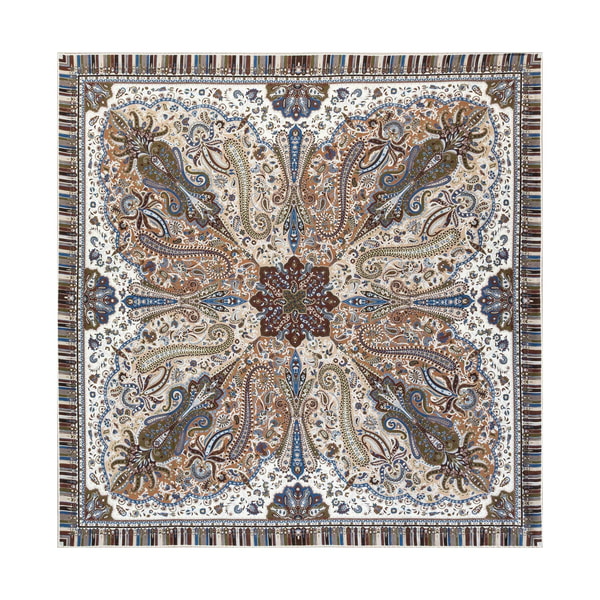 Paisley Mirage 90x90 - multi beige