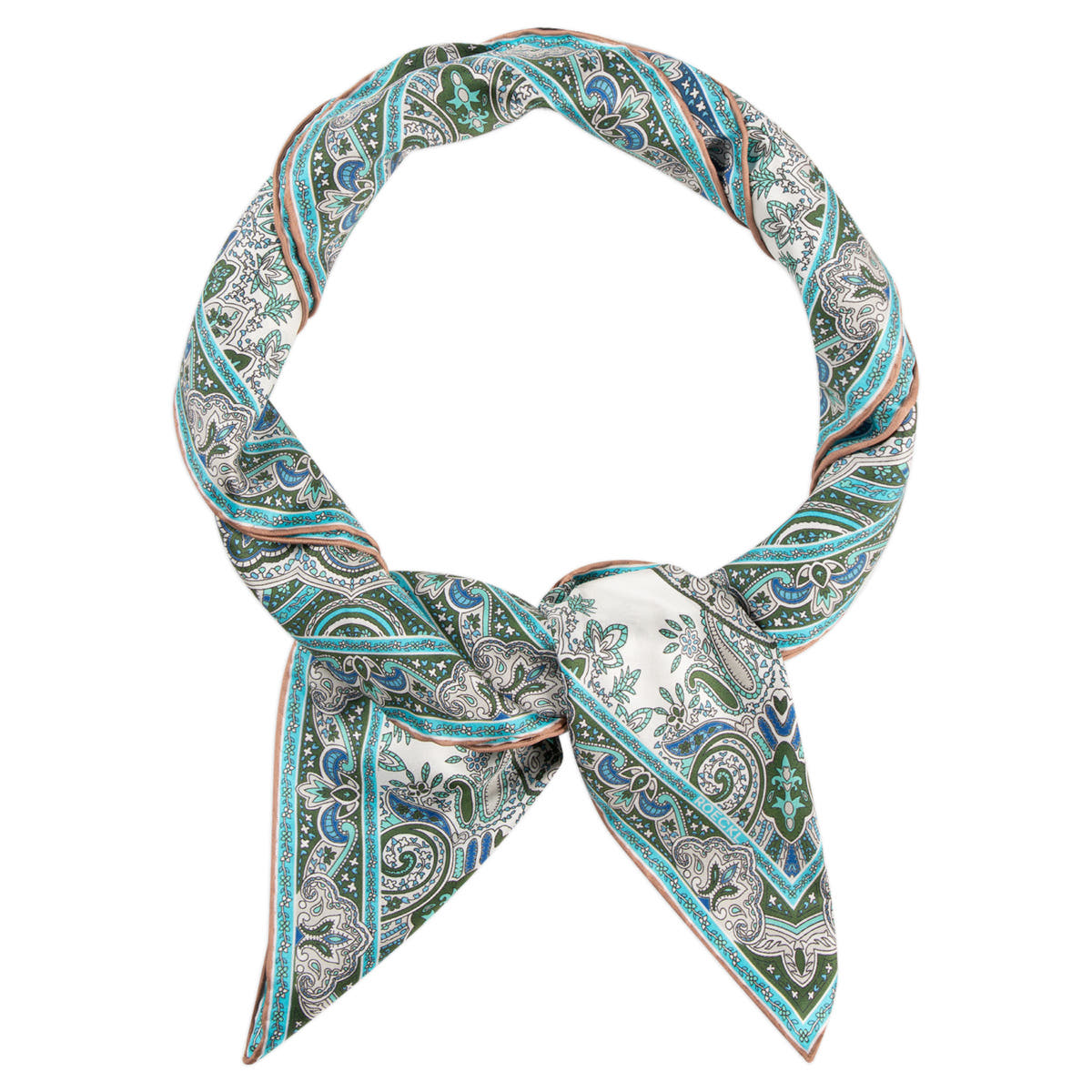 Paisley Reflection 90x90  - multi aqua