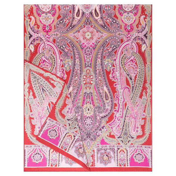 Harfen Paisley 70x170 - red/cashmere